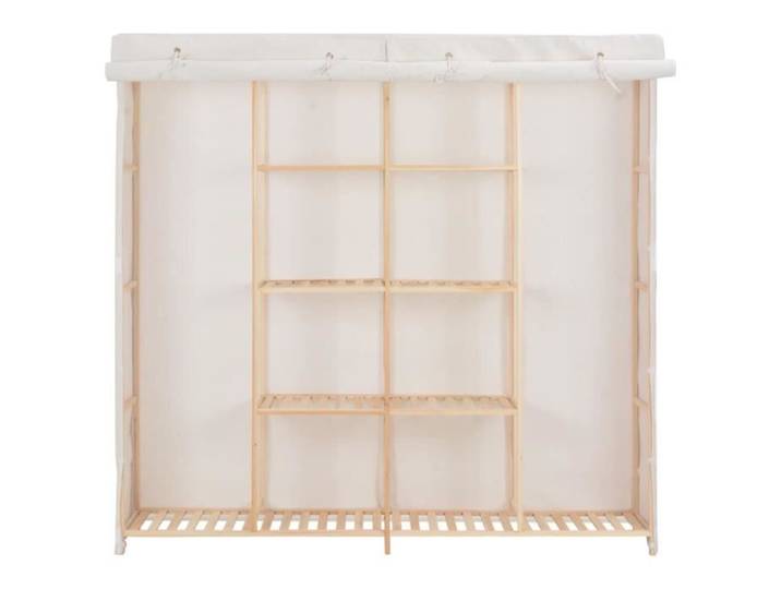 Garde-robe - OMABETA - M23753 - Blanc - Tissu - 173x40x170 cm