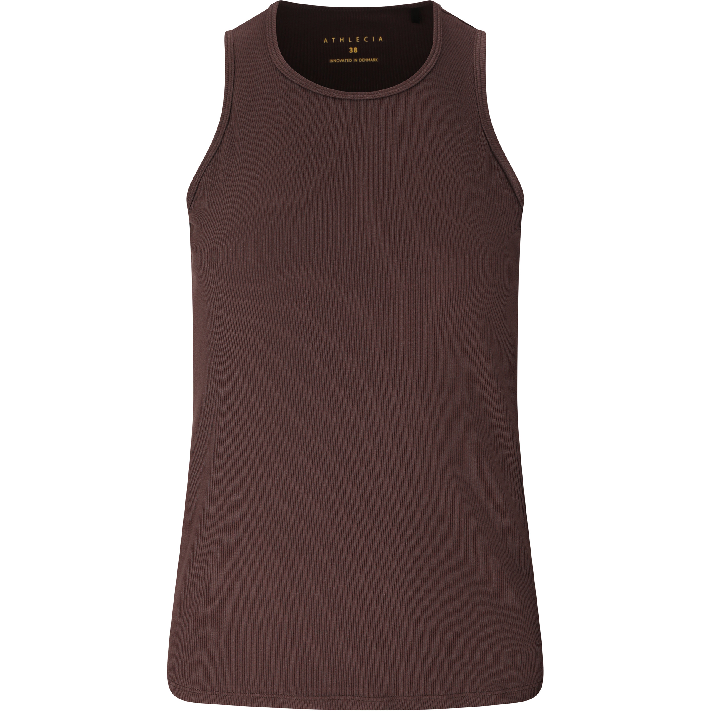 Athlecia Tinashe V2 Halterneck Rib Top Damen Tanktops braun Größe XS Yoga | Lifestyle Elastisch