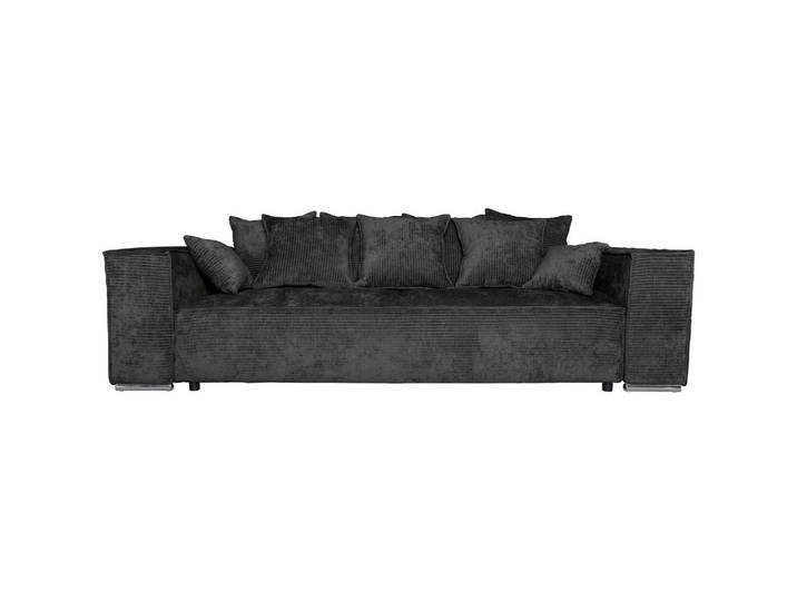 Carryhome Bigsofa, Dunkelgrau, Metall, 3-Sitzer, Füllung: Schaumstoff, 256x68x122 cm, Liegefunktion, Schlafen auf Sitzhöhe, Rücken echt, Wohnzimmer, Sofas & Couches, Sofas, Bigsofas