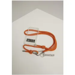 Urban Classics Phone Necklace with Additionals I Phone 8, Handykette, Orange, Transparent