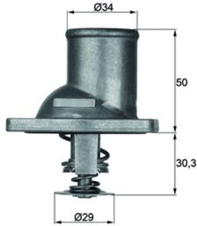 Thermostat, Kühlmittel MAHLE TI 1 83