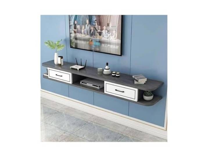 DFHS46JK Multimedia-Möbel Schwimmender TV-Ständer zur Wandmontage, Entertainment-Center-Medien für das Wohnzimmer