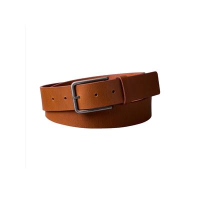 Ledergürtel CALVIN KLEIN JEANS "WARMTH BUCKLE", Herren, Gr. 100, braun (ck cognac, antique silber), Rindsleder, unifarben, Gürtel Ledergürtel, Größenverstellbar