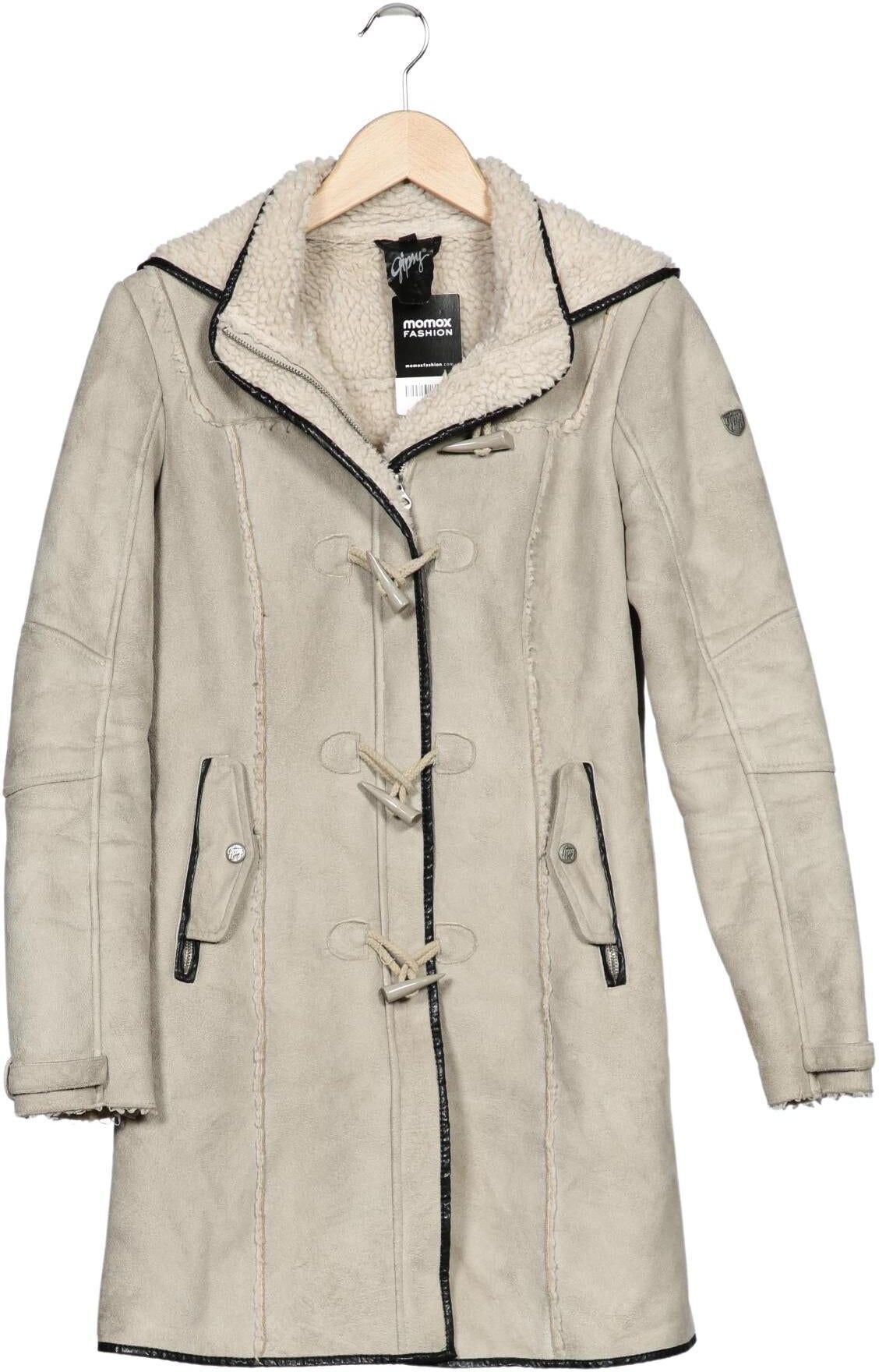 Gipsy Damen Mantel, Beige, Gr. M, Synthetik - Second Hand