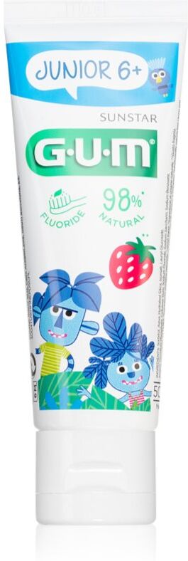 G.U.M Junior 6+ gel dentaire pour enfant saveur Strawberry 50 ml