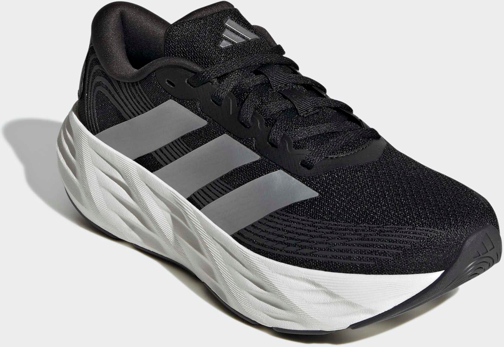 Laufschuh ADIDAS PERFORMANCE "GALAXY 8", Damen, Gr. 42, core schwarz, matte silber, carbon, Synthetik, Textil, Schuhe Laufschuh, für mehr Dämpfung core schwarz, matte silber, carbon 42