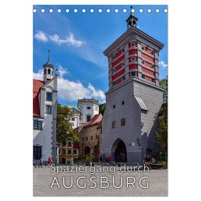 Spaziergang durch Augsburg (Tischkalender 2026 DIN A5 hoch), CALVENDO Monatskalender