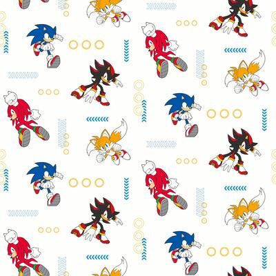 RoomMates Sonic The Hedgehog Let's Roll Peel and Stick Wallpaper