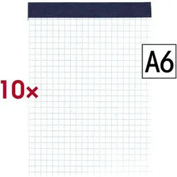 OTTO Office 10er-Pack Notizblöcke A6 weiß