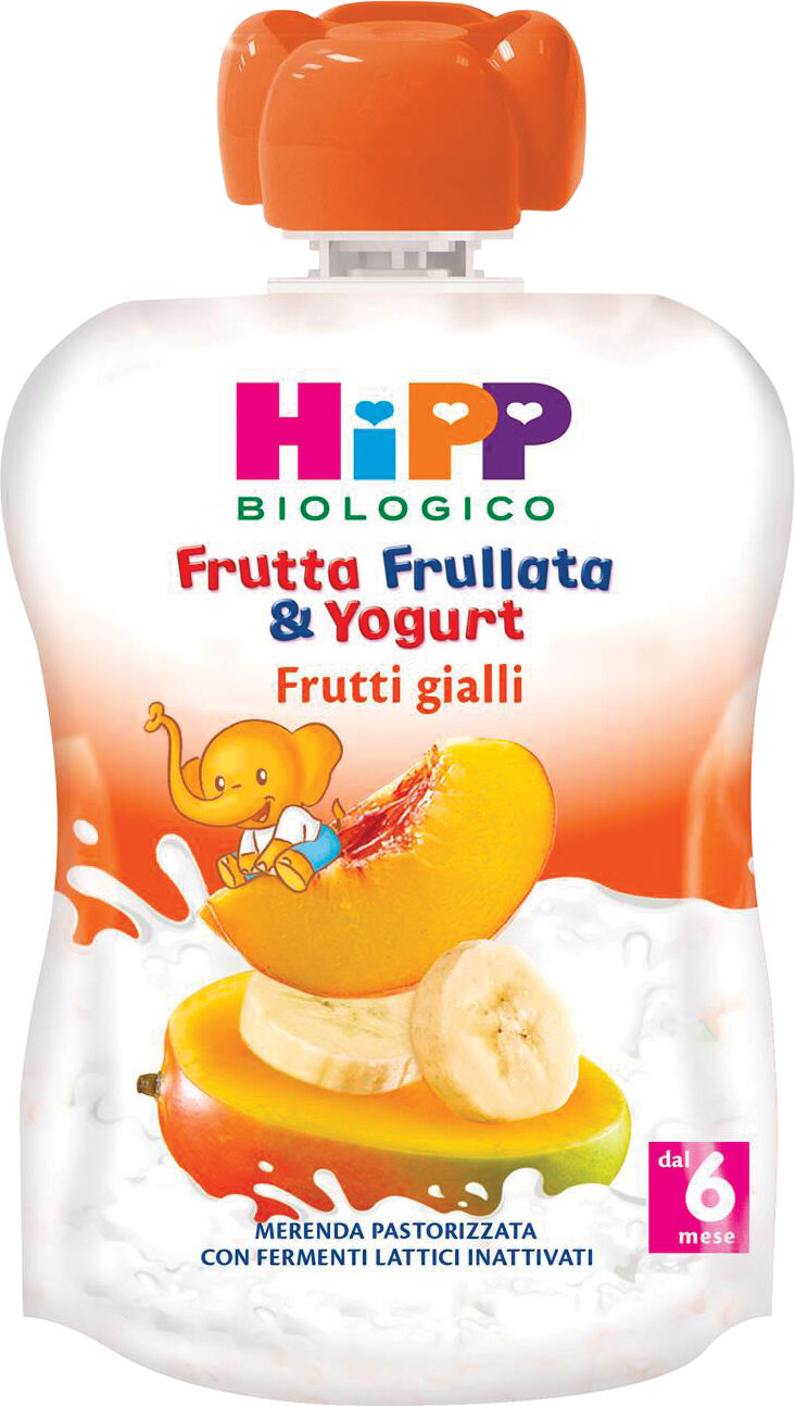 Hipp Italia Hipp Frutta Frullata E Yogurt Bio Frutti Gialli 90g