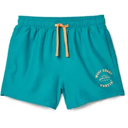 Tchibo - Kinder-Boardshorts - Jungen - Gr. 170/176 - türkis/print