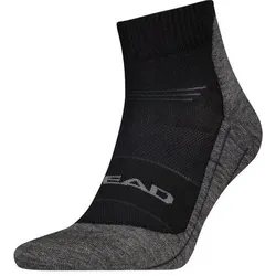Head, Unisex, Sportsocken, Hiking Cool Wandersocken (39 - 42), Schwarz, Grau