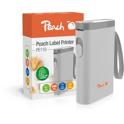 Peach Etikettendrucker | weiss | platzsparend und kabellos | überall Ordnung schaffen | PE110-w