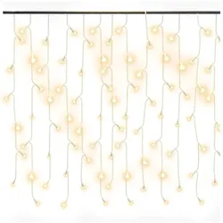 vidaXL Lichtervorhang LED Eiszapfen 10 m 400 LED Warmweiß 8 Funktionen