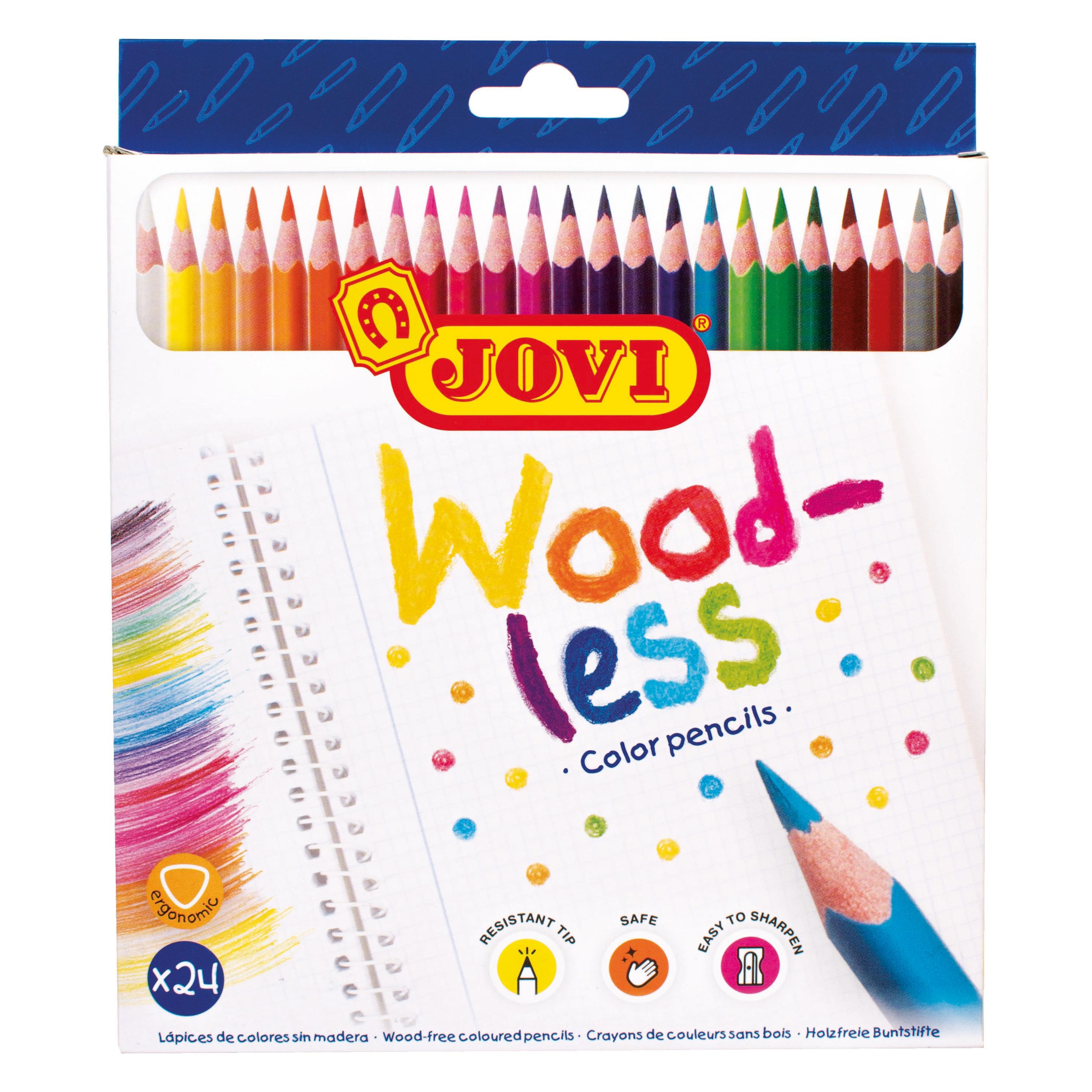 Jovi Buntstifte Woodless VE=24 Farben (24x) (734/24)