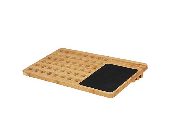 Laptop standaard van Bamboe hout - Groot 60 cm - Houten laptopstandaard - Laptop verhoger/verhoging voor bureau - Decopatent