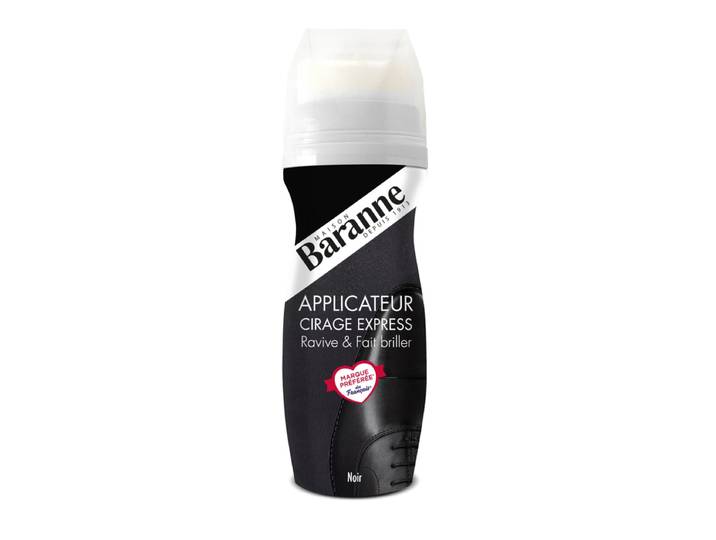 BARANNE Express Cirage applicateur sans silicone brillance immédiate Noir 75 ml
