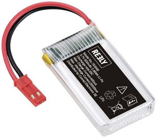 Reely Modellbau-Akkupack (LiPo) 3.7V 800 mAh Zellen-Zahl: 1 25 C Softcase BEC