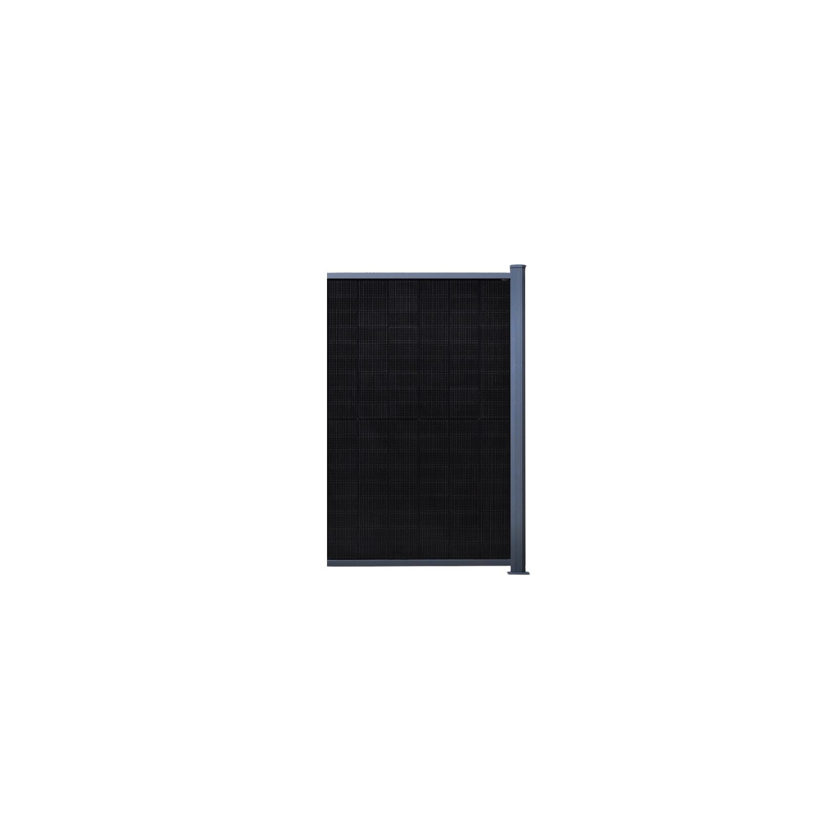 PV Zaun Classic vertikal Sichtschutzzaun Solarzaun Zaunfeld 1210 x 1950mm Erweiterung