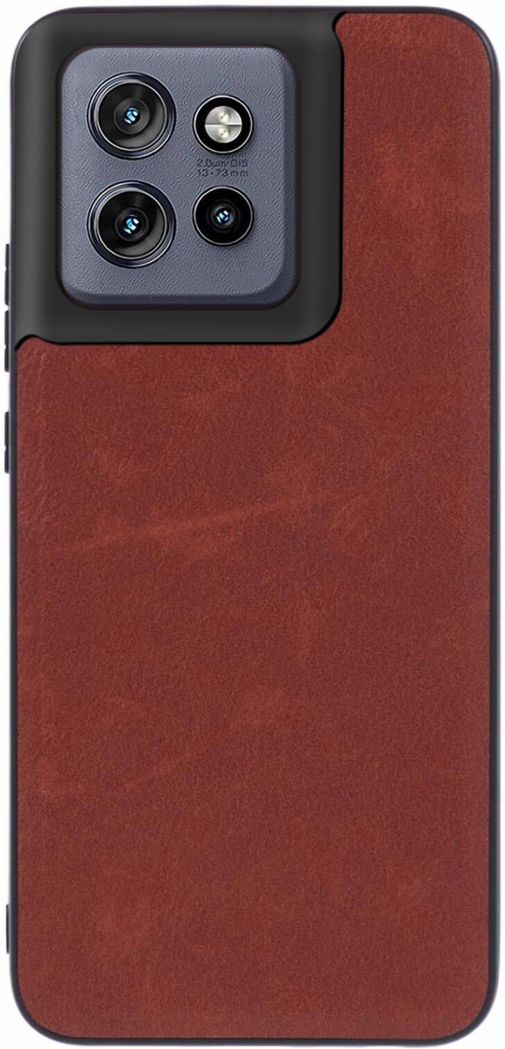 Motorola Edge 50 Neo - EIDERWOOD Kunstlæder Bagside Cover - Brun