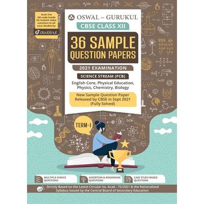 36 Sample Question Papers Science Stream (PCB), Taschenbuch von Oswal-Gurukul, Oswal Printers & Publishers Pvt Ltd, 978-93-91184-96-4