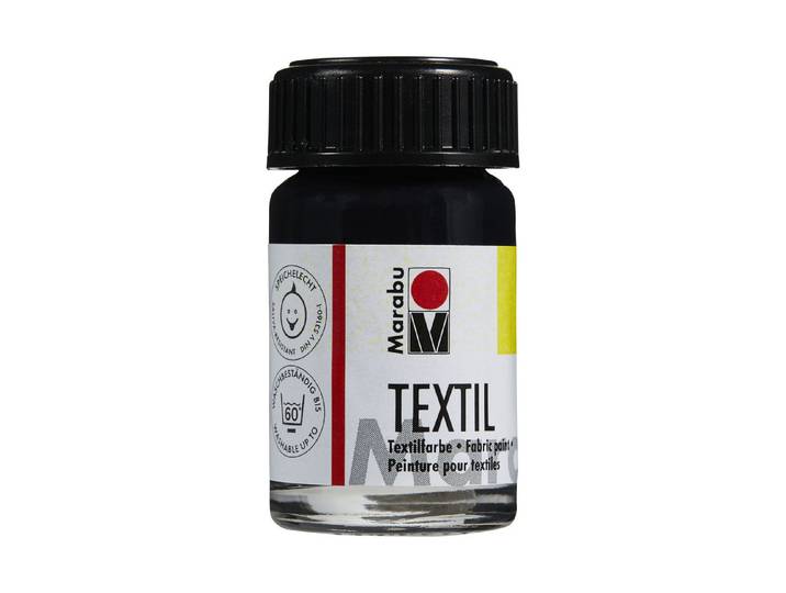 Marabu Textilfarbe Schwarz 15 ml