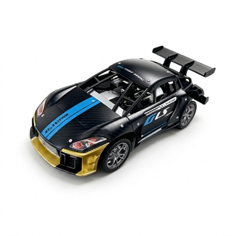 Legering RC Driftauto 4WD Hoge Snelheid Afstandsbestuurbare Raceauto in Goud en Zwart met Oplaadbare Accu
