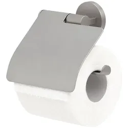 Tiger, Toilettenpapierhalter, Toilettenpapierhalter Noon mit Deckel Edelstahl gebrstet