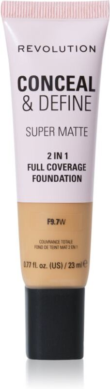 Revolution Conceal & Define Mattifying Foundation shade F9.7W 23 ml