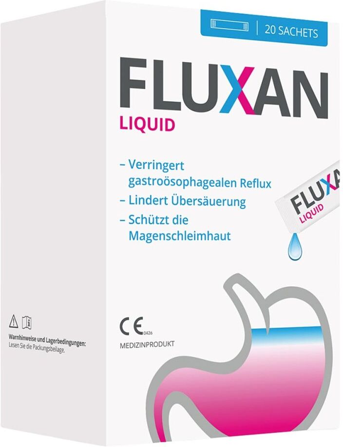 Fluxan Liquid Sachets gegen Sodbrennen und Reflux