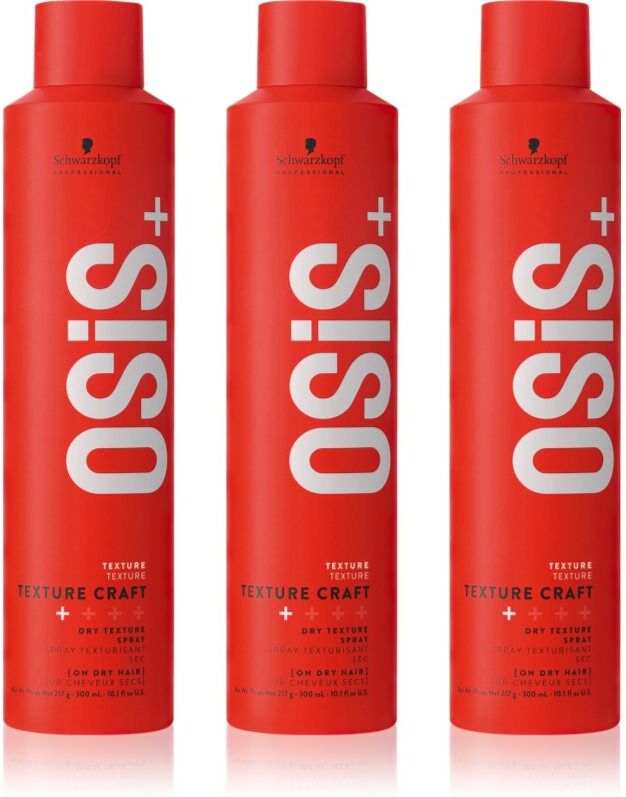 Schwarzkopf Professional Osis+ Texture Craft spray texturisant sec conditionnement avantageux