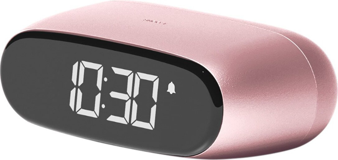 Lexon Minut digitale wekker ovaal roze met LCD-display