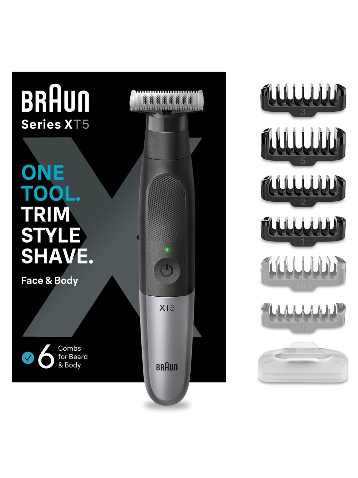 Braun Body trimmer Styler XT5200 Black / Spc Grey