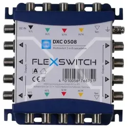 WISI DXC0508 FLEXSWITCH Multischalter 5 in 8, Kaskade 76875 DXC 0508