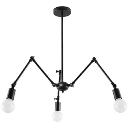 Sollux SL.0611 Kronleuchter STARK 3 schwarz