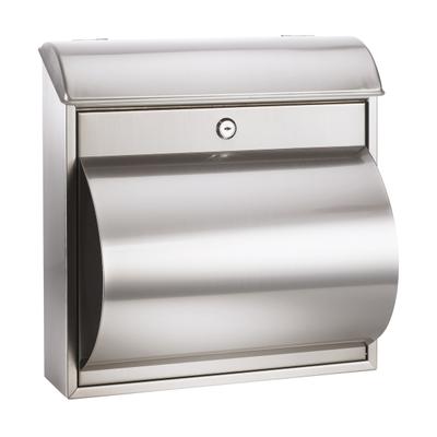 Alco Briefkasten Edelstahl rostfrei 360x190x370mm silber