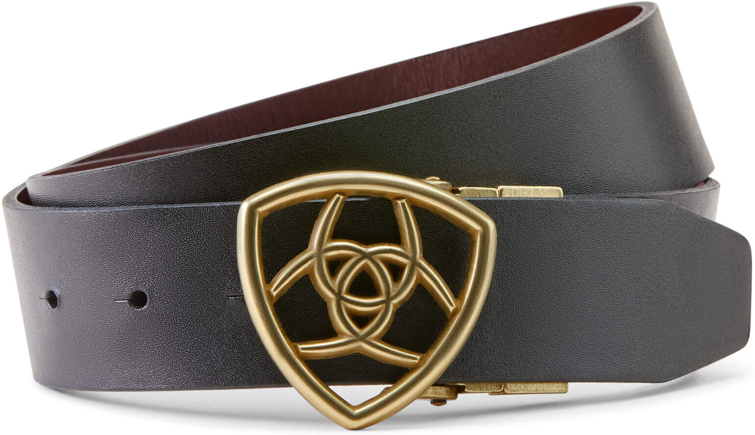 Women's Shield II Reversible Belt in Black Brown, Size: Large by Ariat