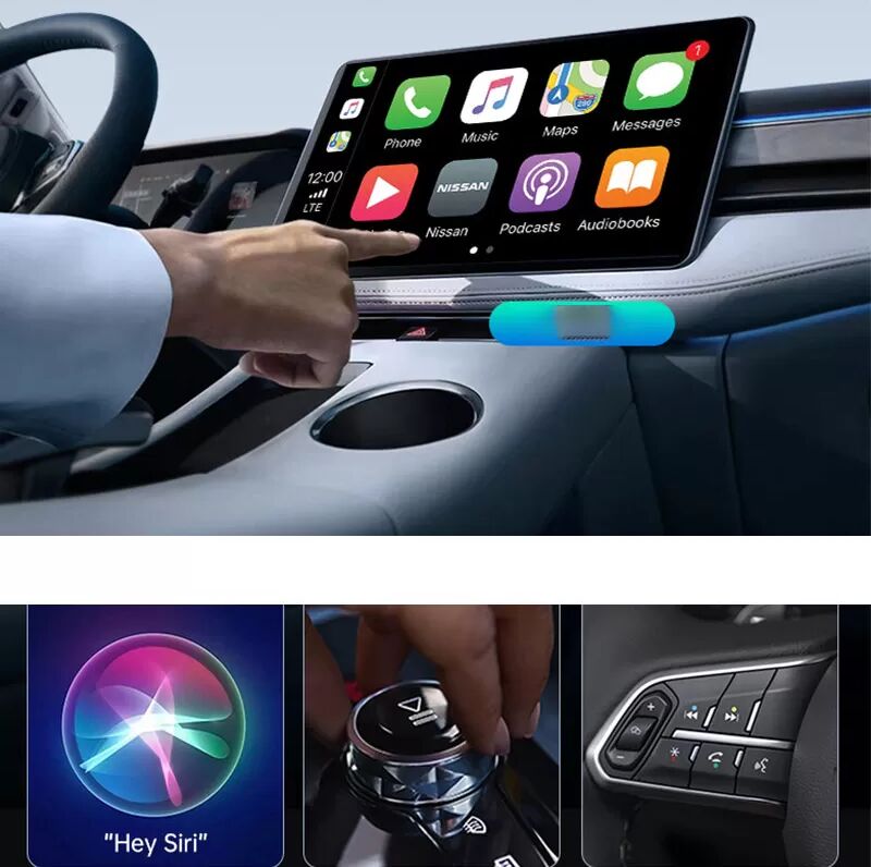 INF BY967S Kabelloser CarPlay & Android Auto 2-in-1 Adapter