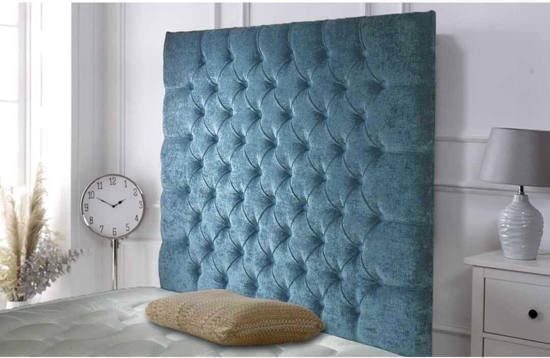 Rosdorf Park Shaw Upholstered Chenille Headboard Teal Single (3')
