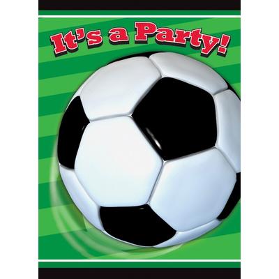 8 Fußball Einladungskarten