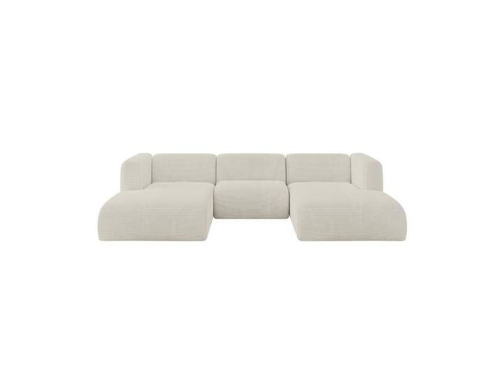 WOHNLANDSCHAFT MIRA-U1 317x179x70 Creme Cord