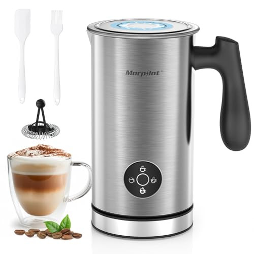Morpilot elektrische melkopschuimer 4-in-1, 300 ml, voor warme en koude dranken