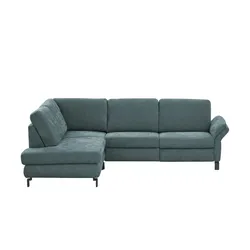 Max Schelling Ecksofa Flachgewebe Maximum Plus ¦ türkis/petrol ¦ Maße (cm): B: 265 H: 91 T: 200.0