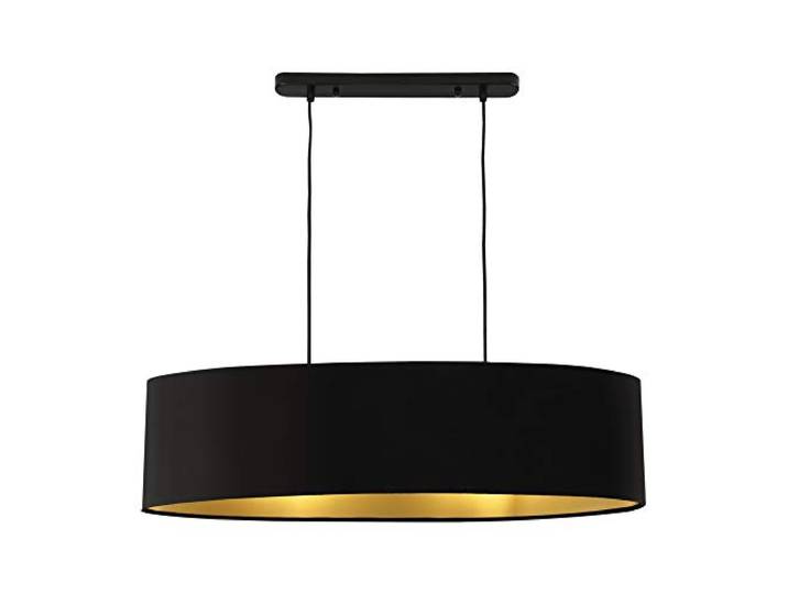 lux.pro Design Hängeleuchte 'Westerbork' 2xE27 Schwarz Pendelleuchte Hängelampe Leuchte Stoff