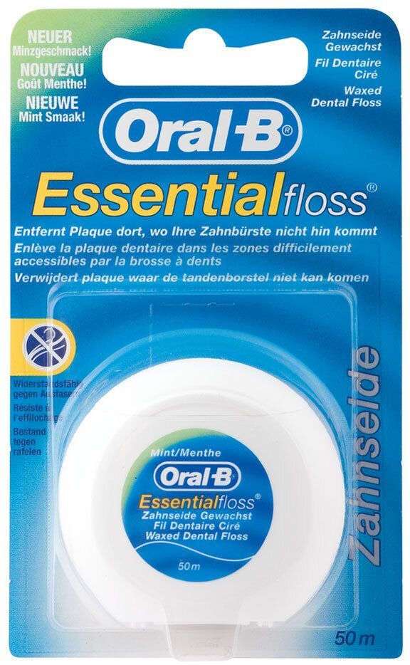 Oral-B® Zahnseide Essentialfloss mint gewachst 50 m 1 St 1 St Zahnseide