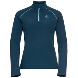 ODLO Damen Pullover Mid layer 1/2 zip RIGI, Größe XXL in Blau Blau