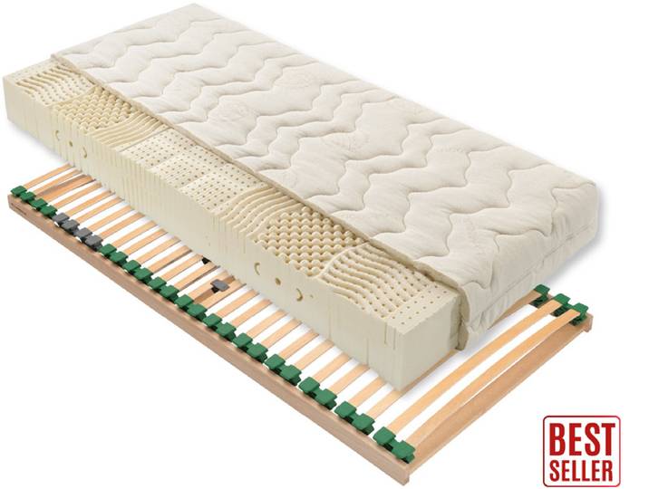 Schlafsystem „Julian & Lattenrost“ 80 x 190 cm H4 Baumwolle