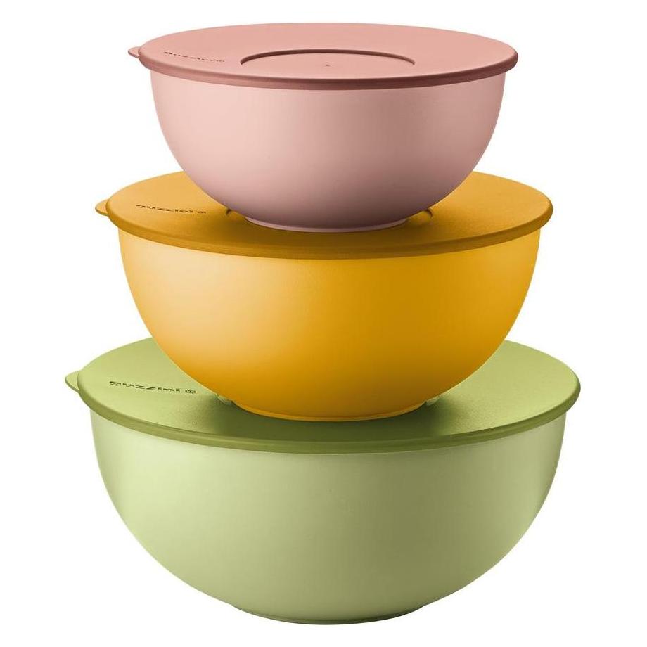 Guzzini EVERYWHERE BIO - Set 3 Schüsseln mit Deckel Assorted c. (5 l) (29260452)
