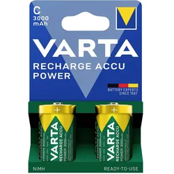 VARTA Recharge Accu Power Baby C NiMH 3000mAh, 2er-Pack