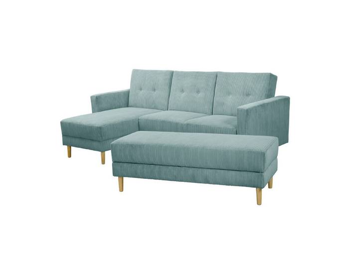 Max Winzer® Ecksofa Just Cool, Funktionssofa mit Hocker